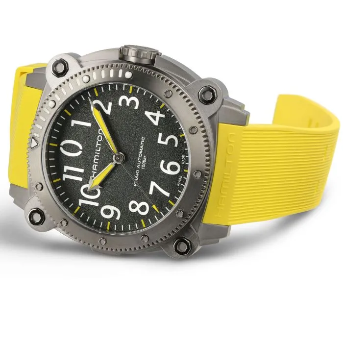 Hamilton Khaki Navy BeLOWZERO Auto TITANIUM Otomatik Gri H78535380 detay görseli 5