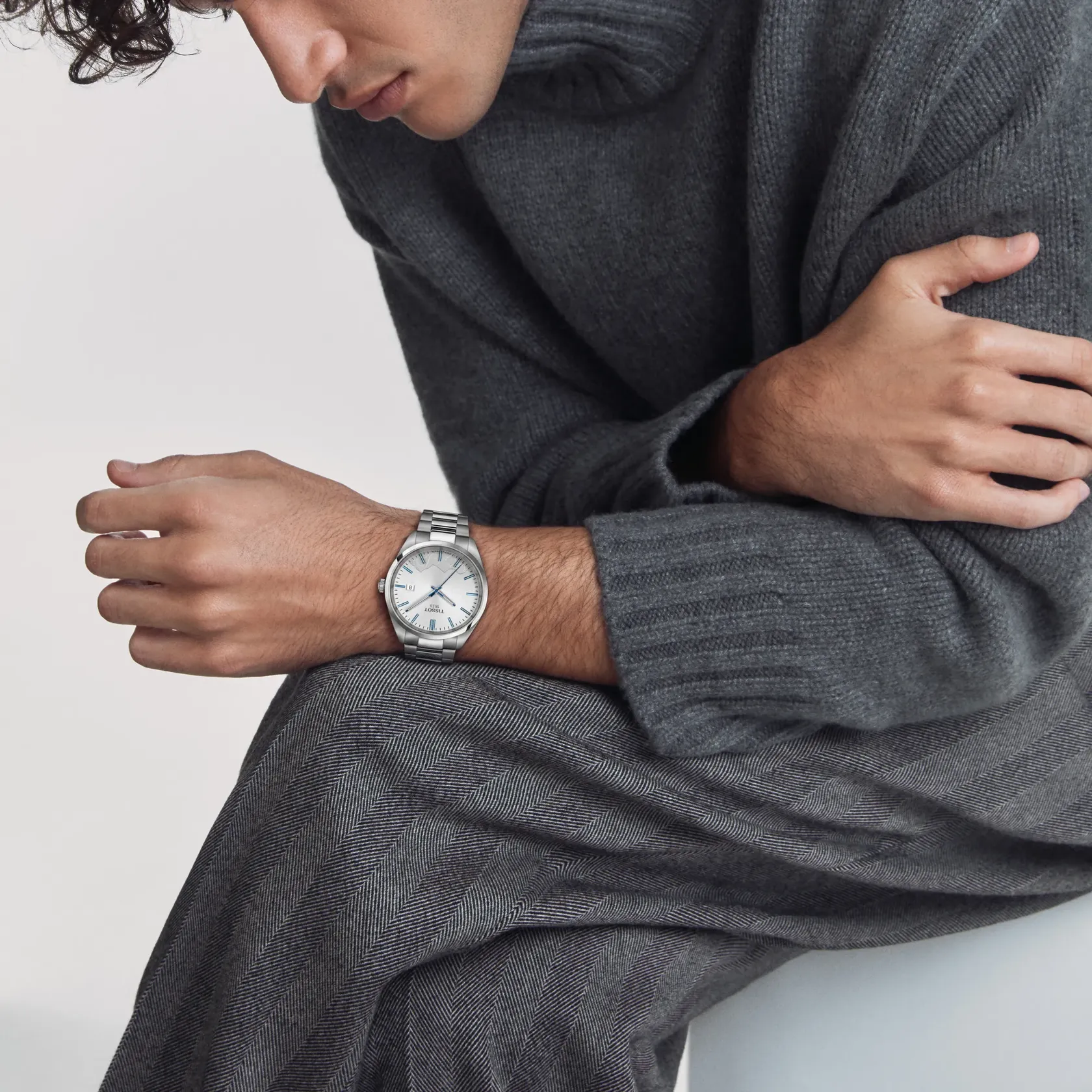 Tissot PR 100 Jungfraubahn Gümüş T1504101103100 detay görseli 4
