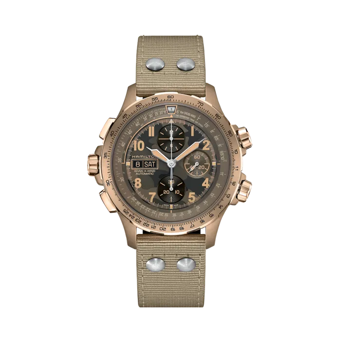 Hamilton Khaki Aviation X-Wind Auto Chrono Brown H77916920