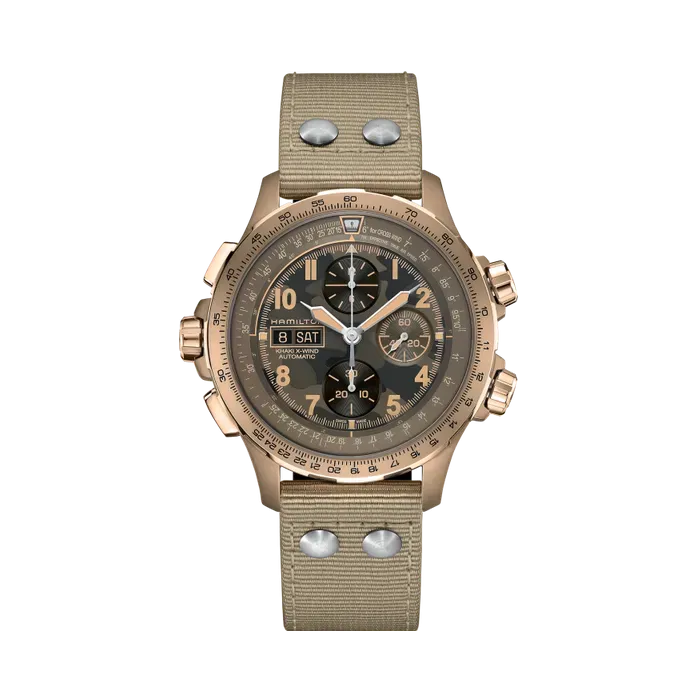 Hamilton Khaki Aviation X-Wind Auto Chrono Brown H77916920
