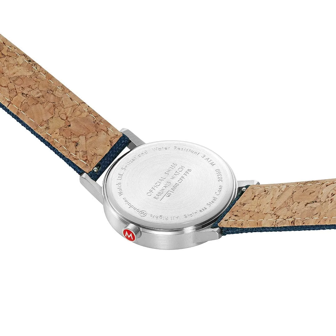 Mondaine Classic Deep Ocean Blue A6603036040SBD detay görseli 5