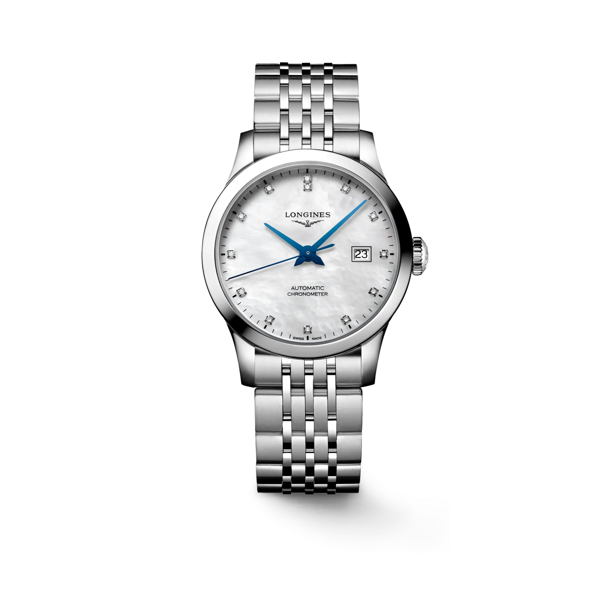 Longines Record Otomatik Beyaz Sedef L23214876