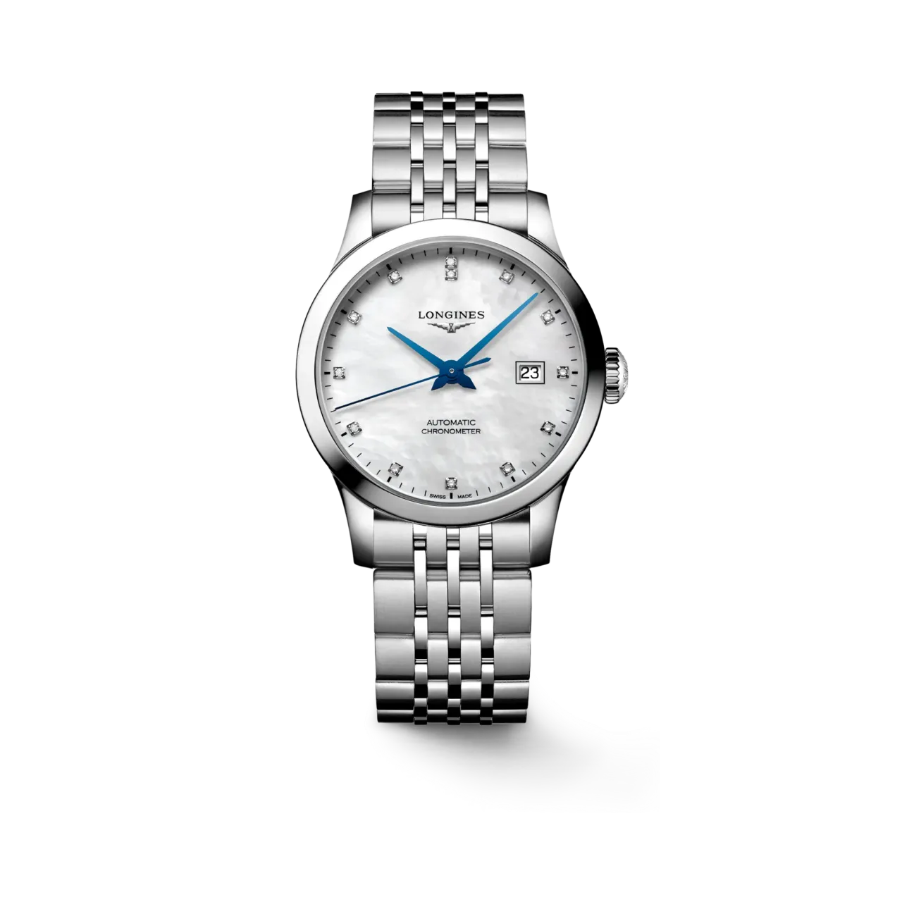 Longines Record Otomatik Beyaz Sedef L23214876