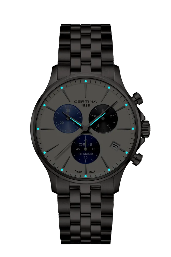 Certina DS-8 Chrono White C0454174401100 detay görseli 1