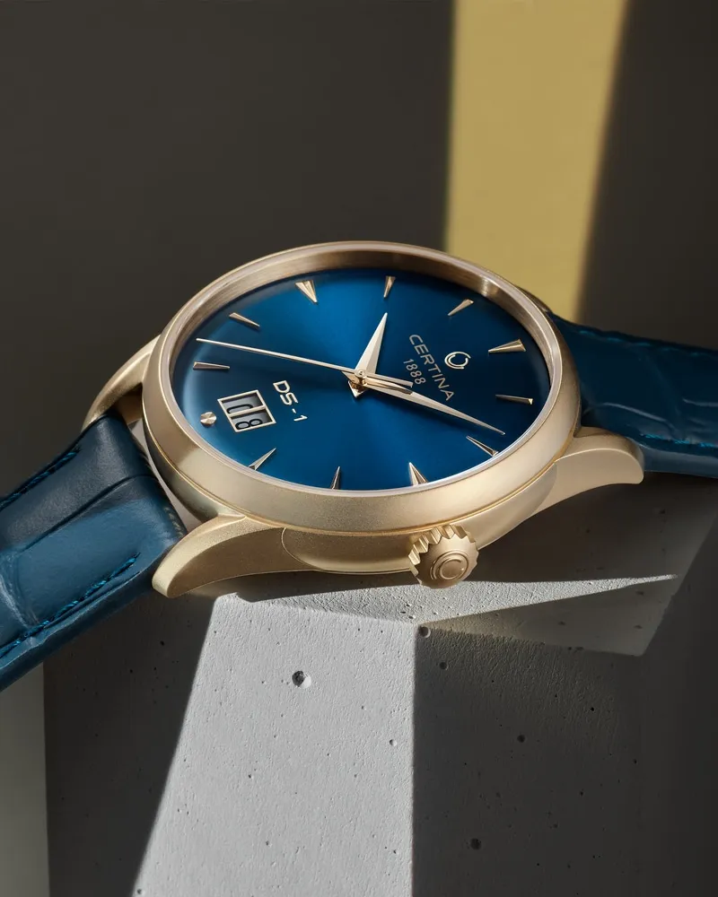 Certina DS-1 Big Date Powermatic 80 Otomatik Blue C0294263604100 detay görseli 5