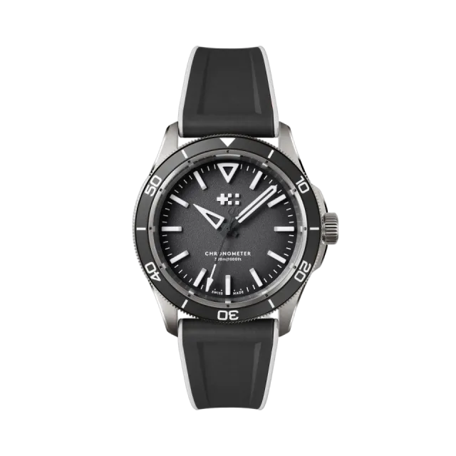 Beğenmek için çift tıkla Christopher Ward C60 Trident Lumière Otomatik Siyah C6041C3H31T0KK0RKW Görsel 1