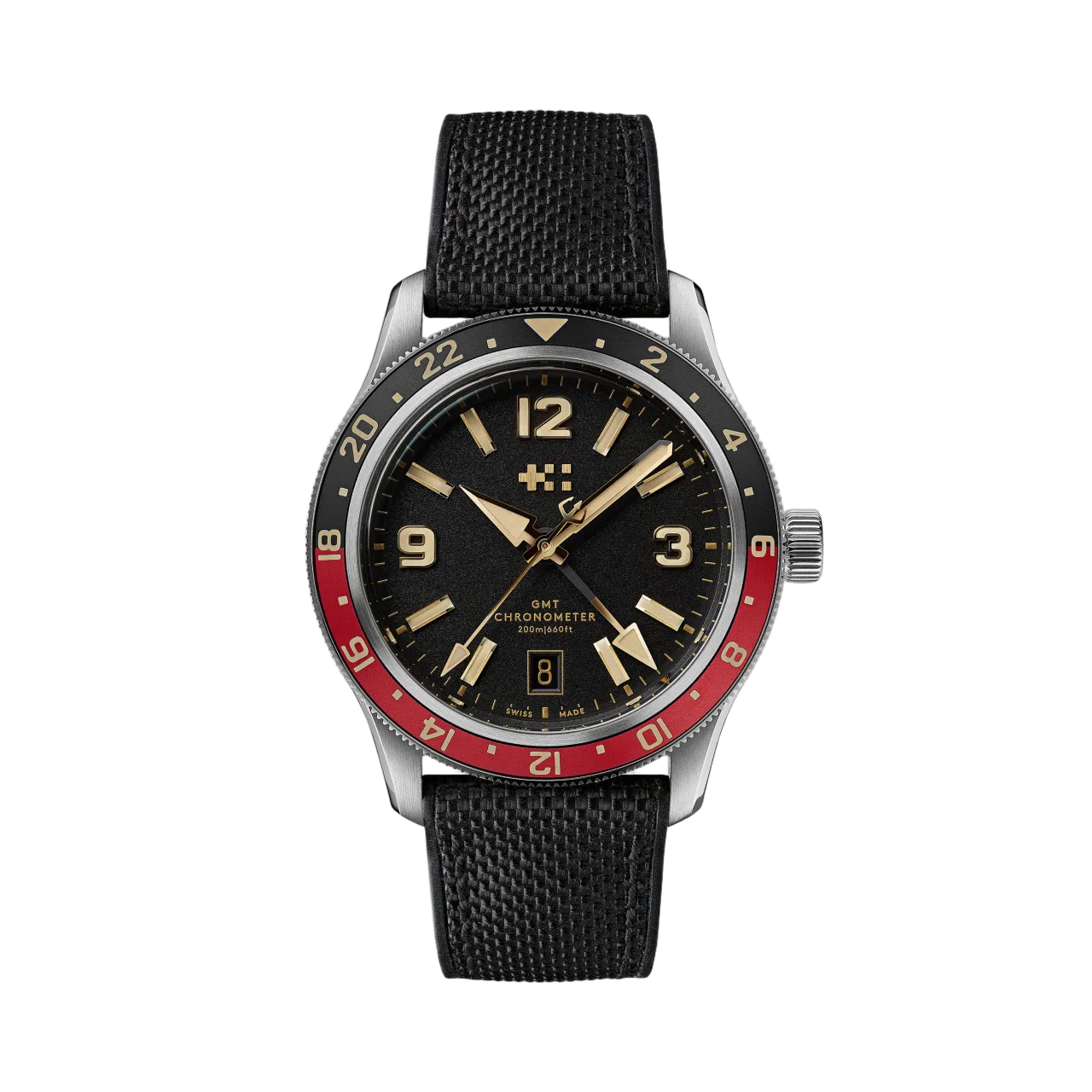 Christopher Ward C60 Trident Biscay GMT Otomatik Siyah C6042AGM1S0RK0HK