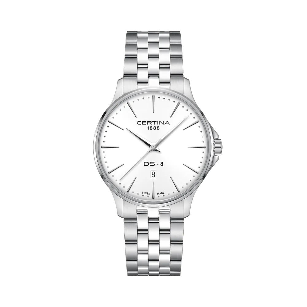 Certina DS-8 Gent 40mm White C0454101101100