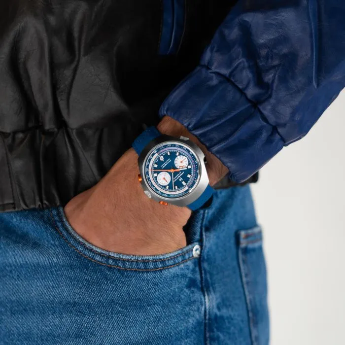Hamilton American Classic Chrono-Matic 50 Otomatik Mavi H51606640 detay görseli 5