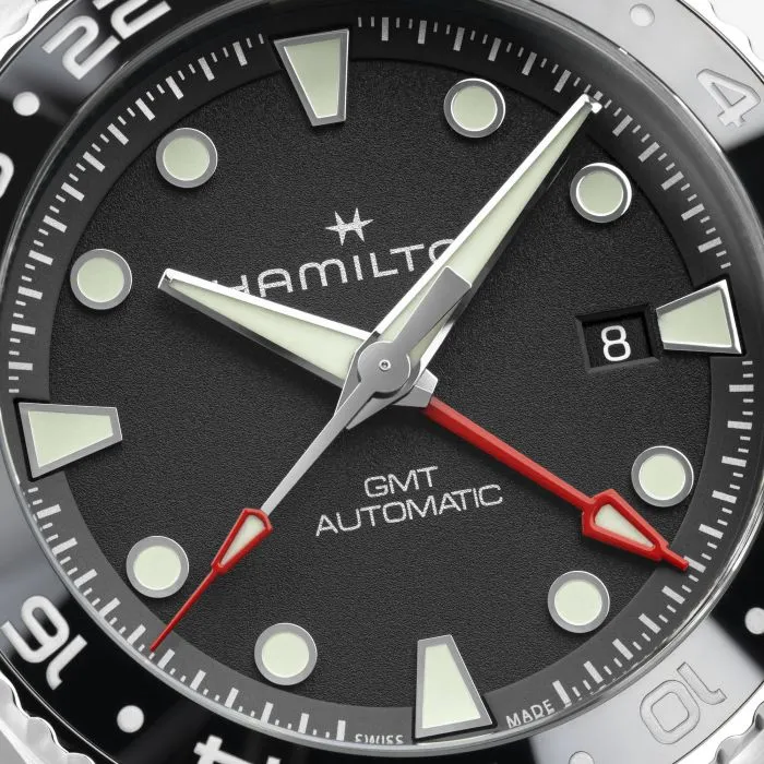 Hamilton Khaki Navy Scuba Auto GMT 43mm Black H82555330 detay görseli 1