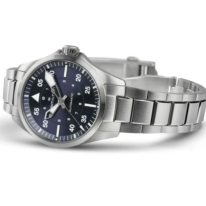 Hamilton Khaki Aviation Pilot Auto Otomatik Mavi H76215140 detay görseli 2