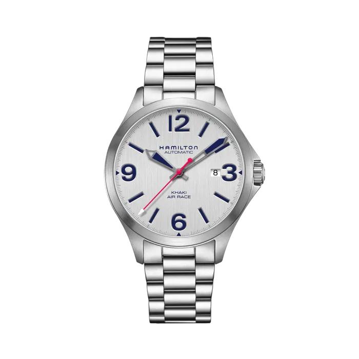 Hamilton Khaki Aviation Air Race Auto Otomatik Silver H76525151