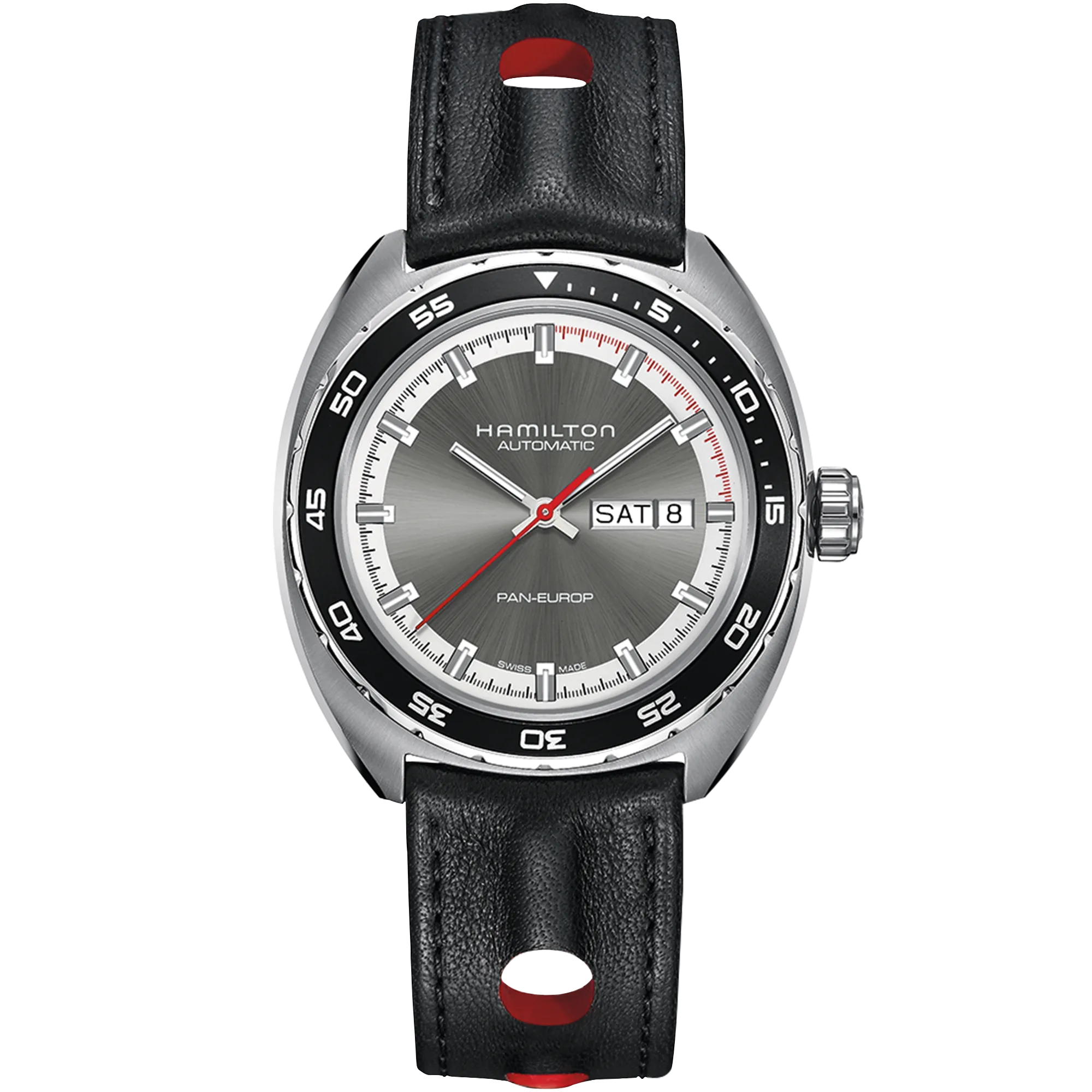 Hamilton American Classic Pan Europ Day Date Auto Otomatik Gri H35415781 detay görseli 1