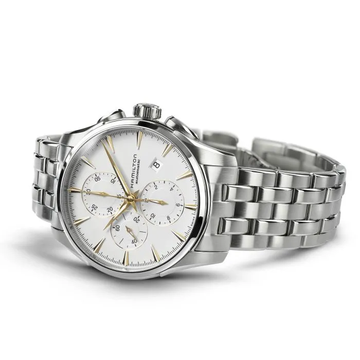 Hamilton Jazzmaster Auto Chrono Otomatik Beyaz H32586111 detay görseli 2