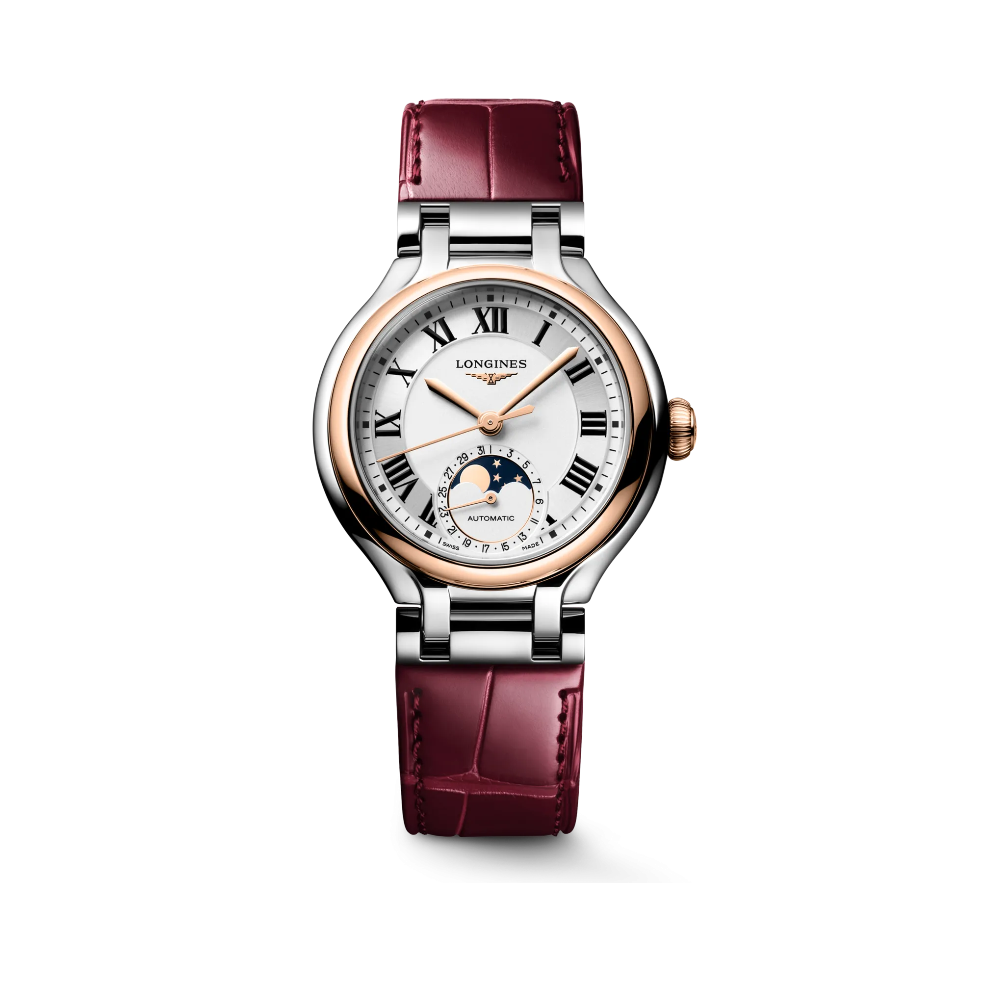 Longines PrimaLuna Moonphase Otomatik Gümüş L81265712