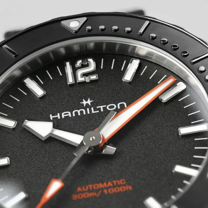 Hamilton Khaki Navy Frogman Otomatik Siyah H77455330 detay görseli 3