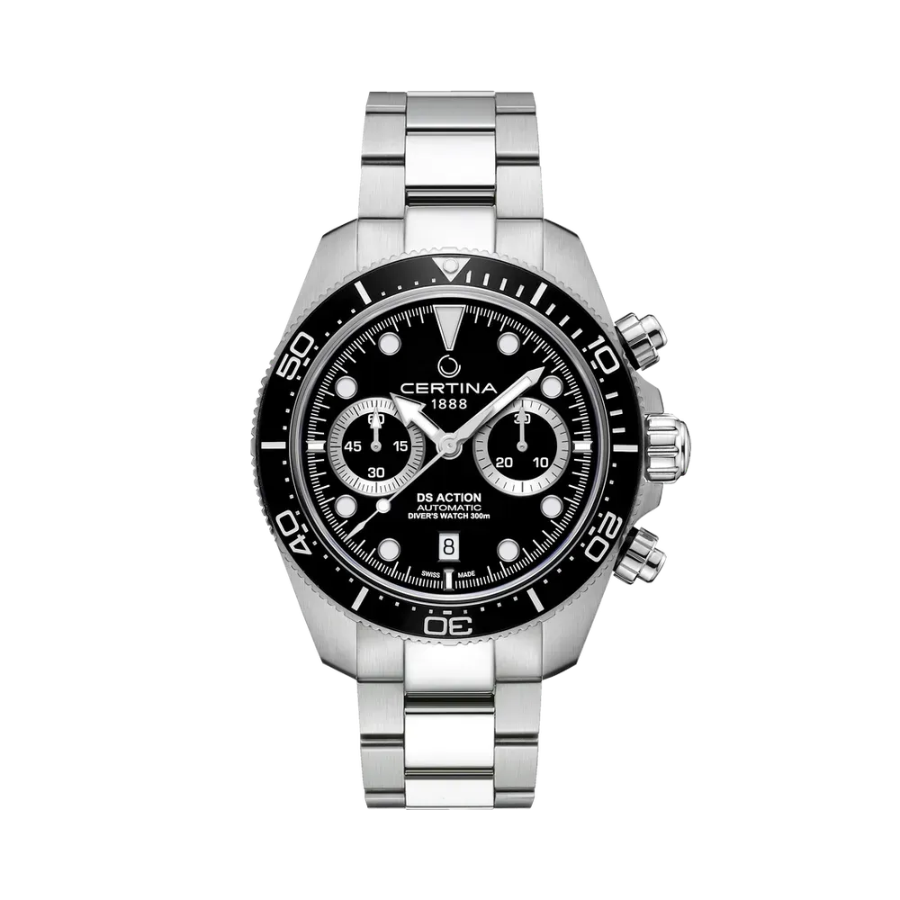 Certina DS Action Diver Chrono Otomatik Siyah C0328271105100