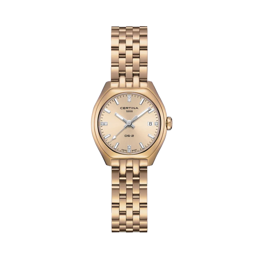 Certina DS-2 Lady Champagne Golden C0492103302600