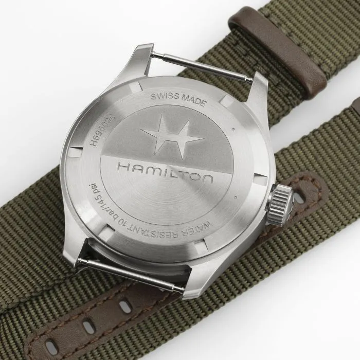 Hamilton Khaki Field Power Reserve 40mm Yeşil H69509960 detay görseli 3