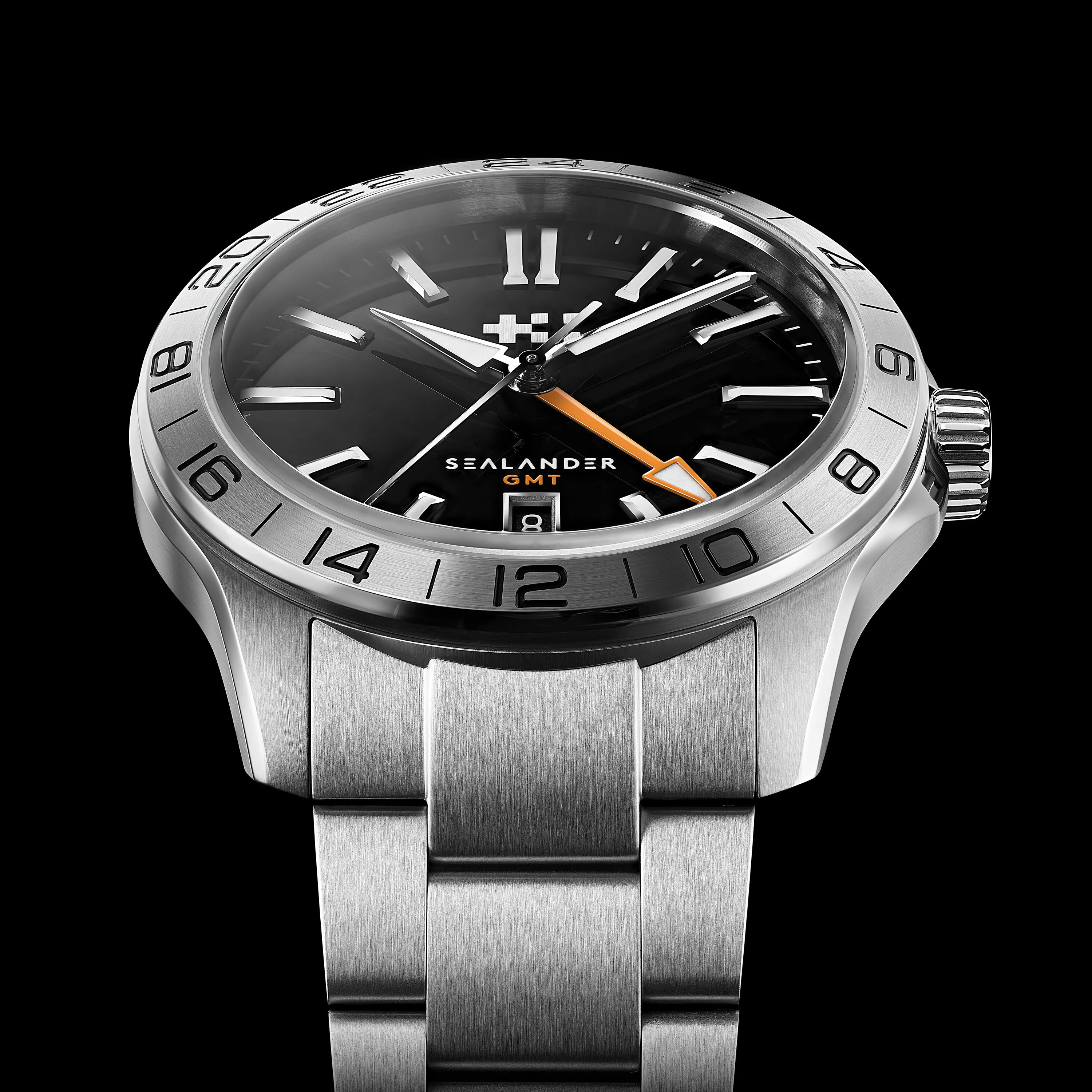 Christopher Ward C63 Sealander GMT Otomatik Siyah C6342AGM4S00K0B0 detay görseli 4