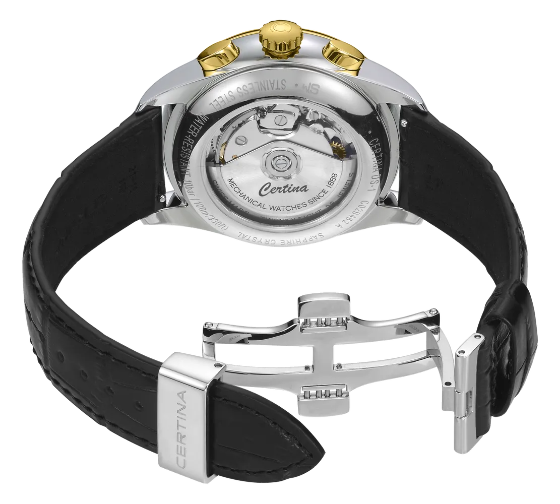 Certina DS-1 Chrono Auto Otomatik Siyah C0294622605100 detay görseli 2