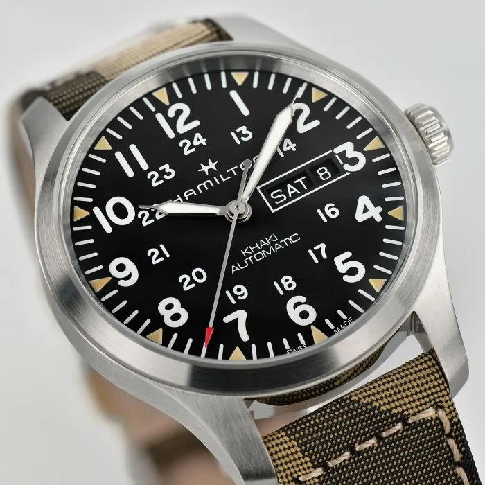 Hamilton Khaki Field Day Date Auto Otomatik Siyah H70535031 detay görseli 2
