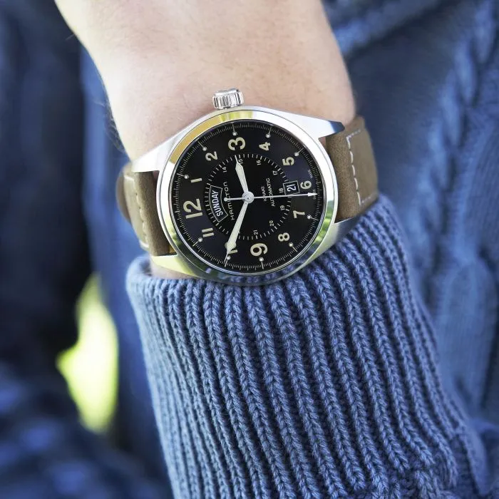 Hamilton Khaki Field Day Date Auto Black H70505833 detay görseli 5