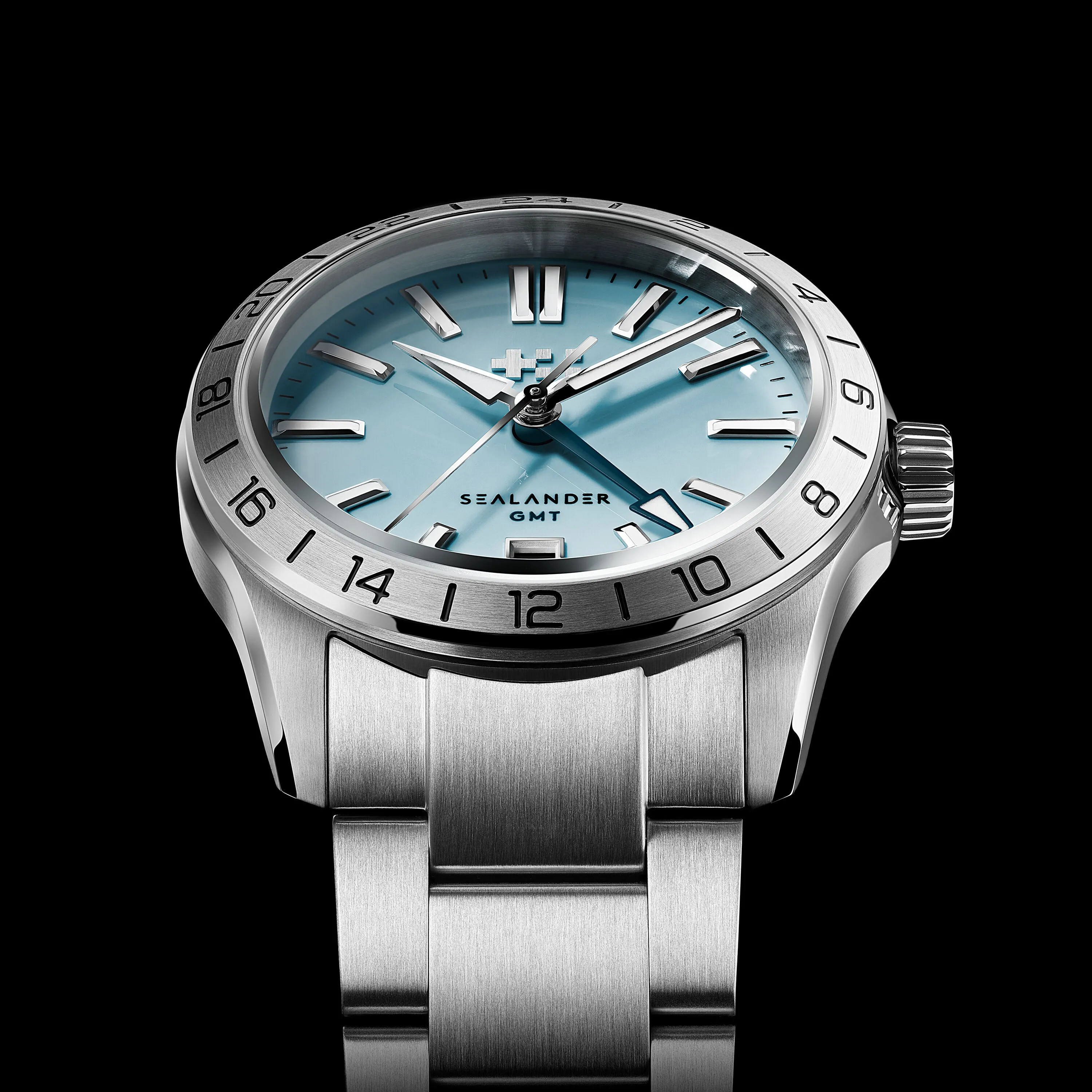 Christopher Ward C63 Sealander GMT Otomatik Sky Blue C6336AGM4S00B0B1 detay görseli 4