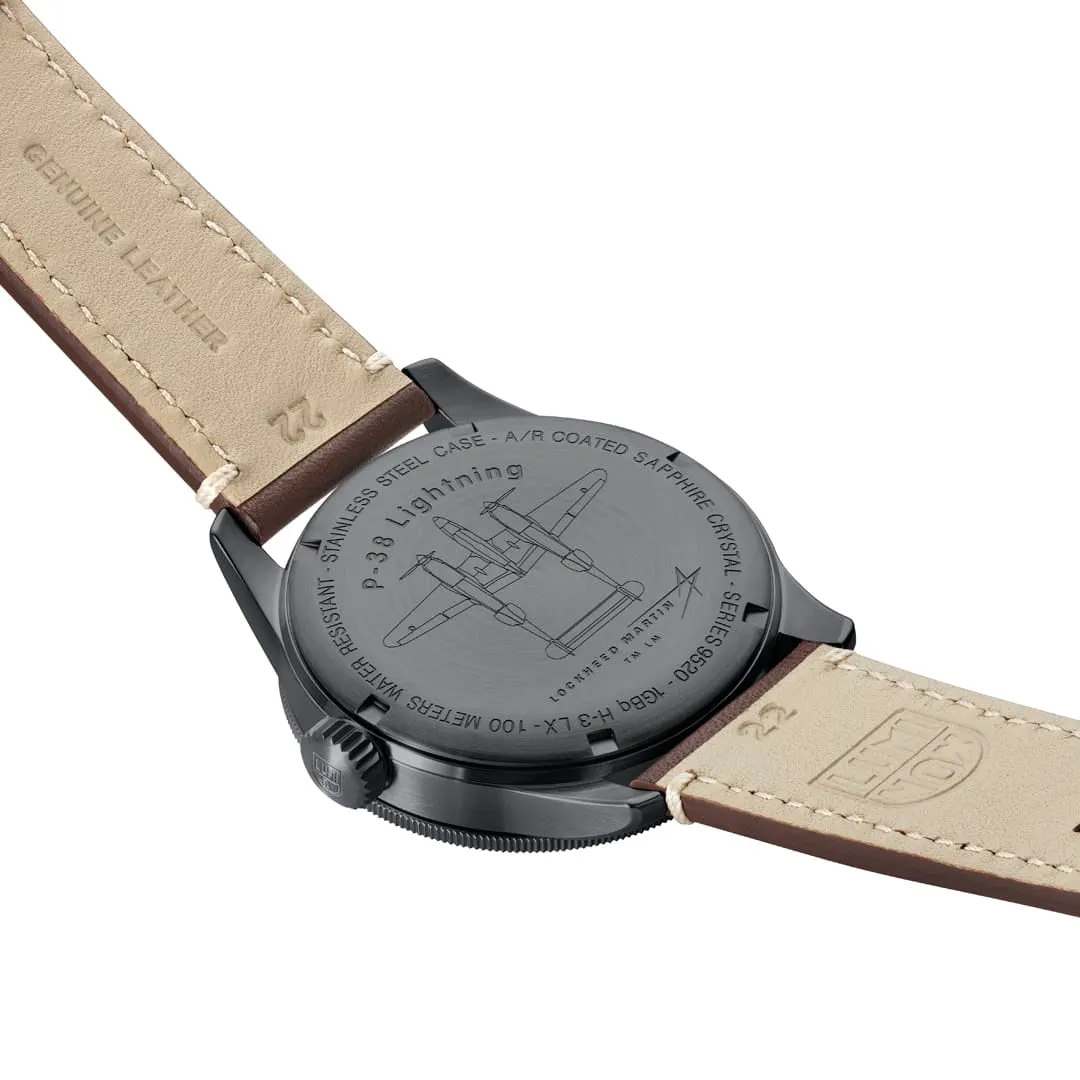Luminox P-38 Lightning Pilot Watch Sandstorm XA9526 detay görseli 3