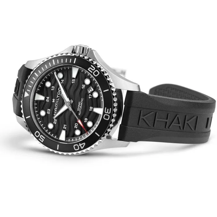 Hamilton Khaki Navy Auto 40mm Siyah Otomatik H82415330 detay görseli 2