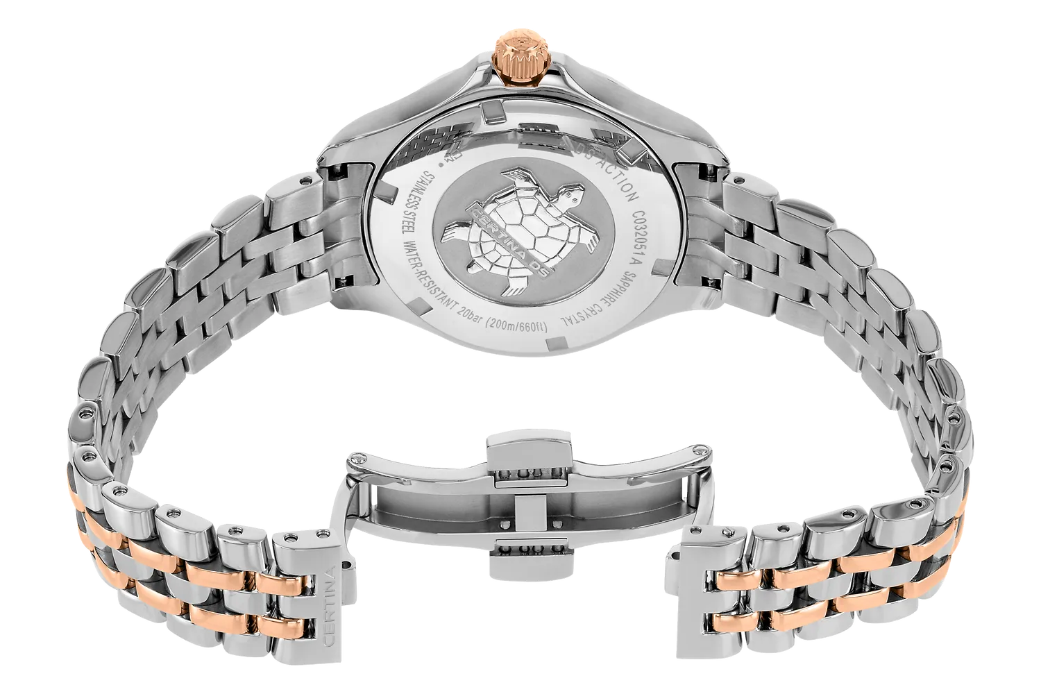 Certina DS Action Lady Diamonds Silver C0320512203600 detay görseli 2