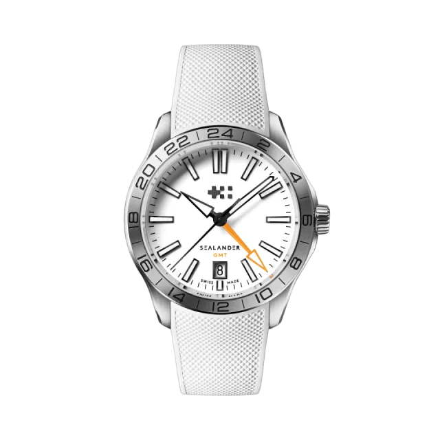 Beğenmek için çift tıkla Christopher Ward C63 Sealander GMT Otomatik Beyaz C6339AGM4S00W0RW Görsel 1