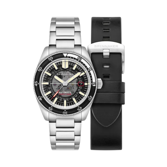 Beğenmek için çift tıkla Spinnaker Fleuss Automatic Severn Edition Wet Suit Black SP511811 Görsel 1