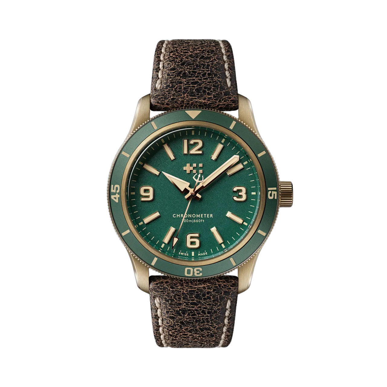 Christopher Ward C60 Trident Biscay Bronze Otomatik Yeşil C6039C3H1B0VV0VT1