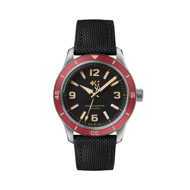 Christopher Ward C60 Trident Biscay Automatic Black/Red C6039C3H1S0RK0HK Görsel 1