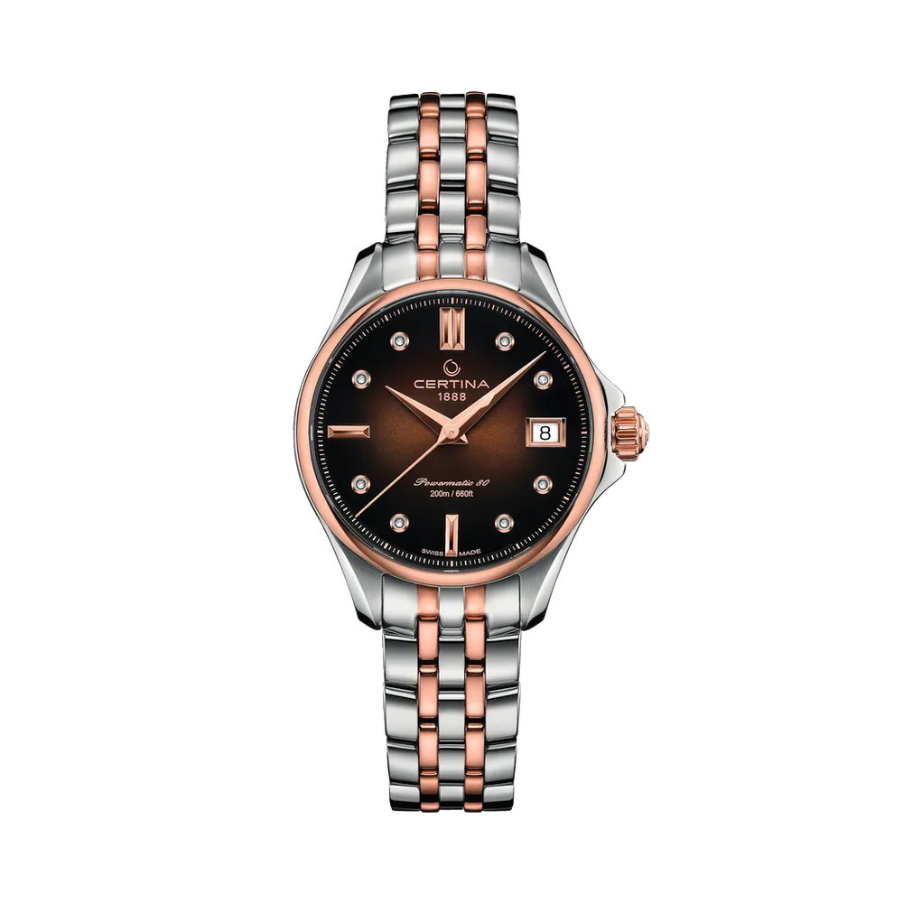 Certina DS Action Lady Powermatic 80 Otomatik Kahverengi C0322072229600