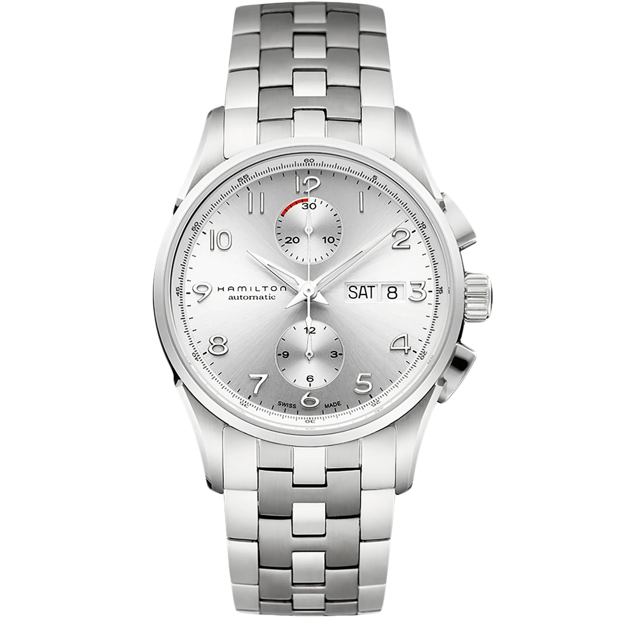 Hamilton Jazzmaster Maestro Auto Chrono Otomatik Silver H32576155 detay görseli 1