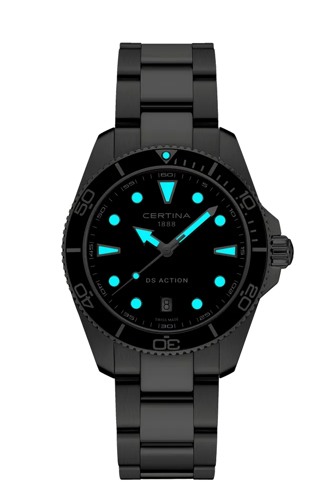 Certina DS Action 40mm Black C0484101105100 detay görseli 1