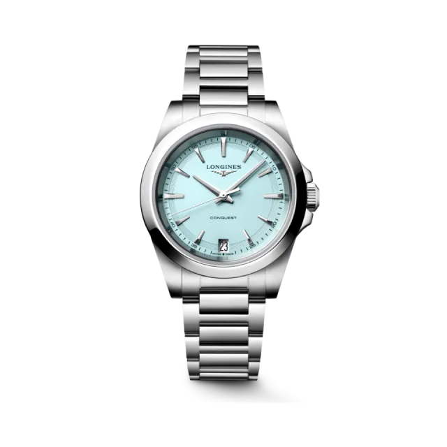 Beğenmek için çift tıkla Longines Conquest Kumlanmış Nane Mavisi L34604926 Görsel 1