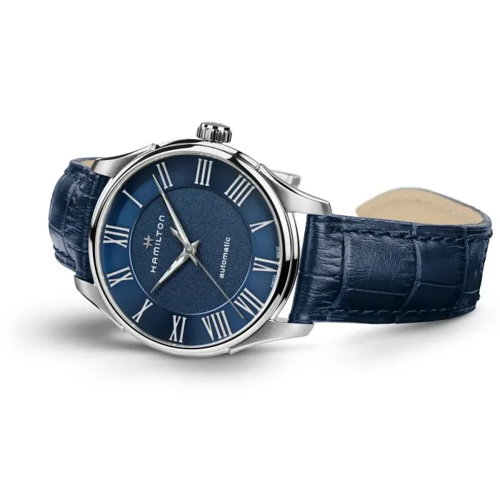 Hamilton Jazzmaster Auto Otomatik Mavi H42535640 detay görseli 4