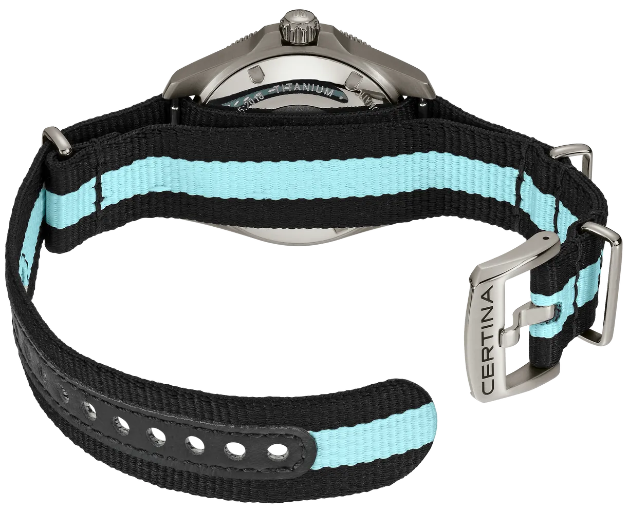 Certina DS Action Diver 38mm Powermatic 80 Otomatik Gri C0328074808100 detay görseli 3