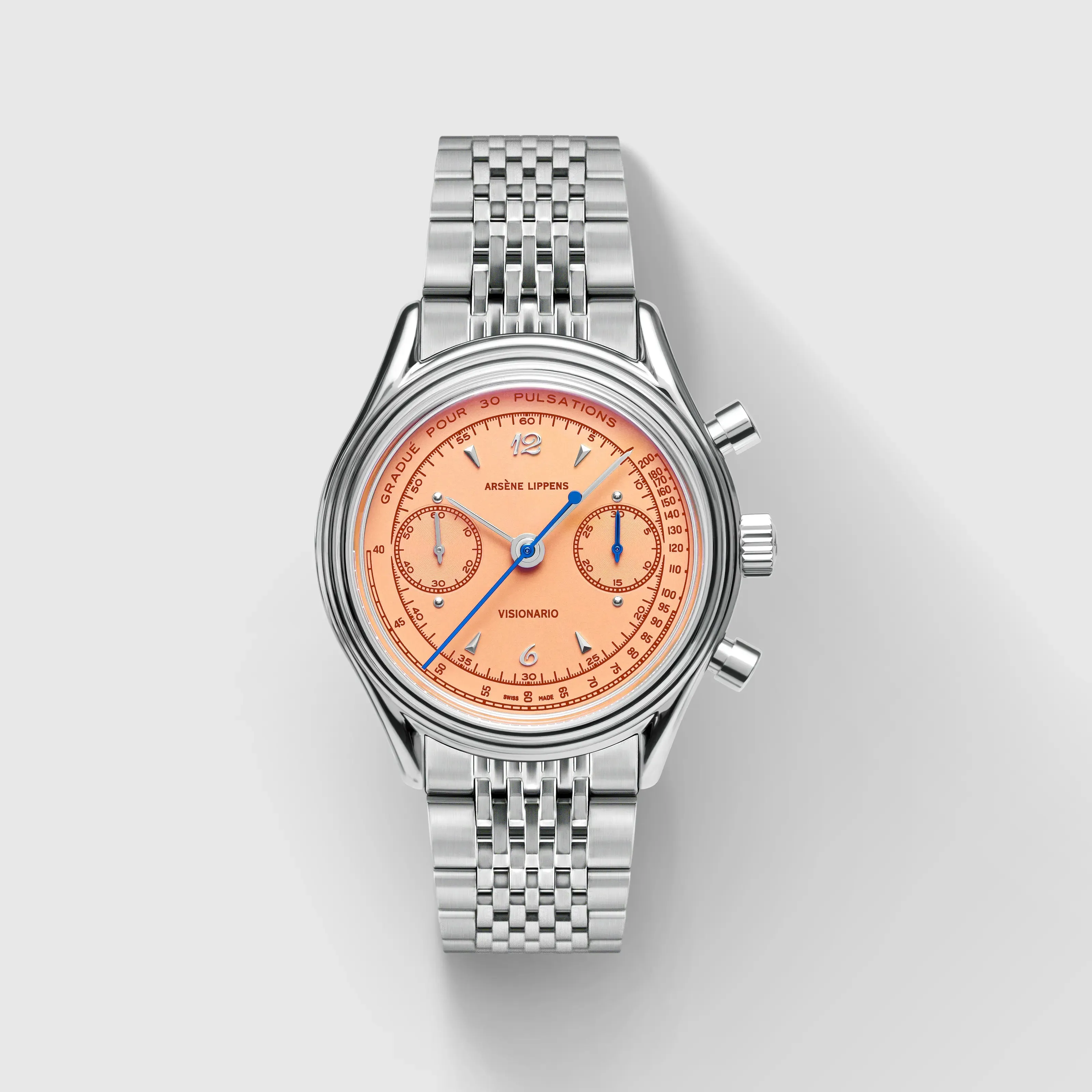 Arsene Lippens Visionario Salmone Otomatik Salmon Vigorosa 0898S detay görseli 2