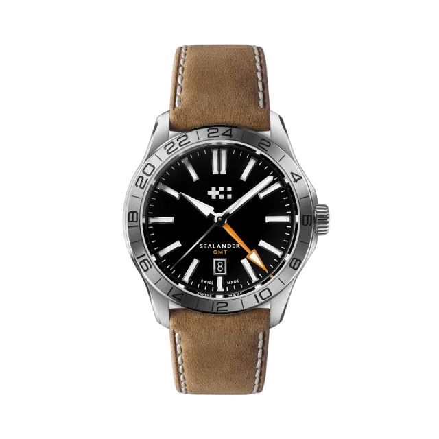 Beğenmek için çift tıkla Christopher Ward C63 Sealander GMT Otomatik Siyah C6342AGM4S00K0VC Görsel 1