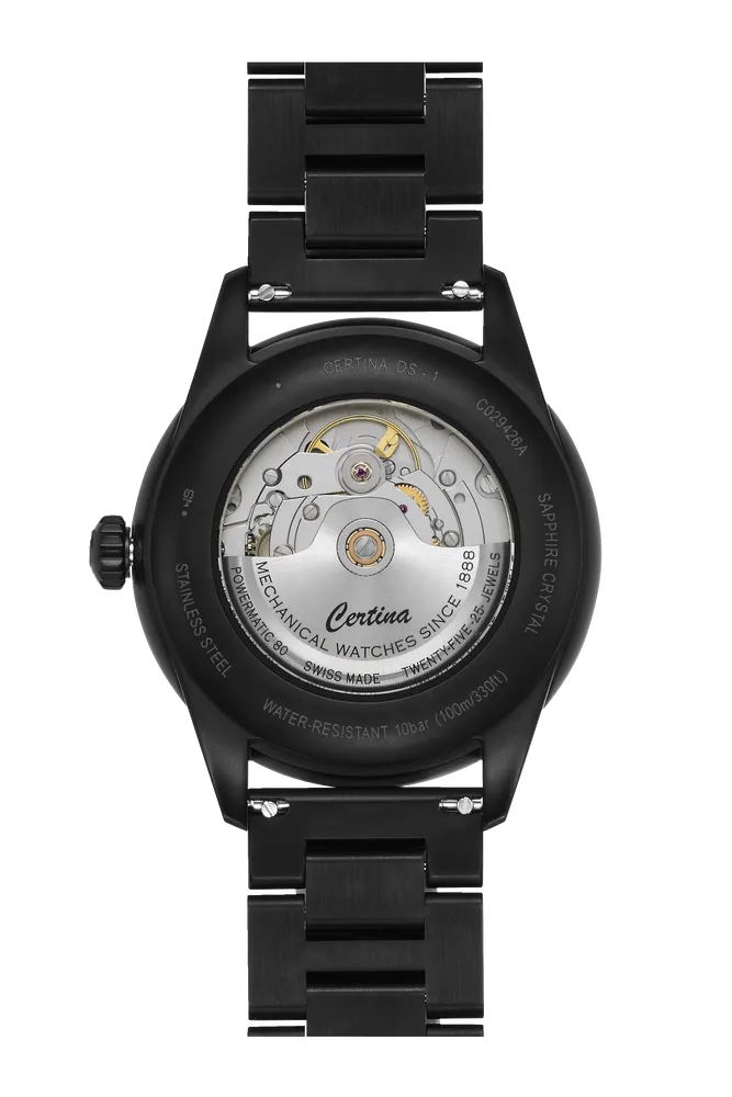 Certina DS-1 Big Date Powermatic 80 Otomatik Siyah C0294263305100 detay görseli 1