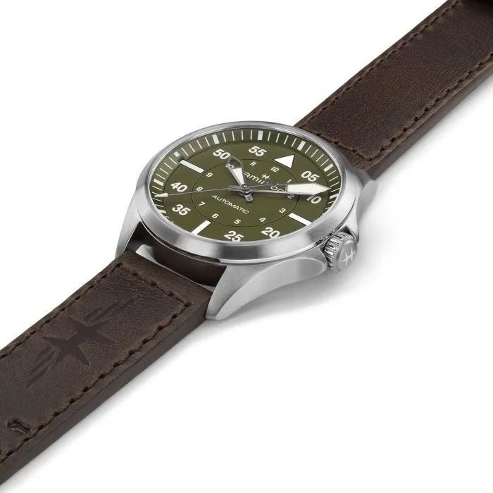 Hamilton Khaki Aviation Pilot Auto Otomatik Yeşil H76305560 detay görseli 2
