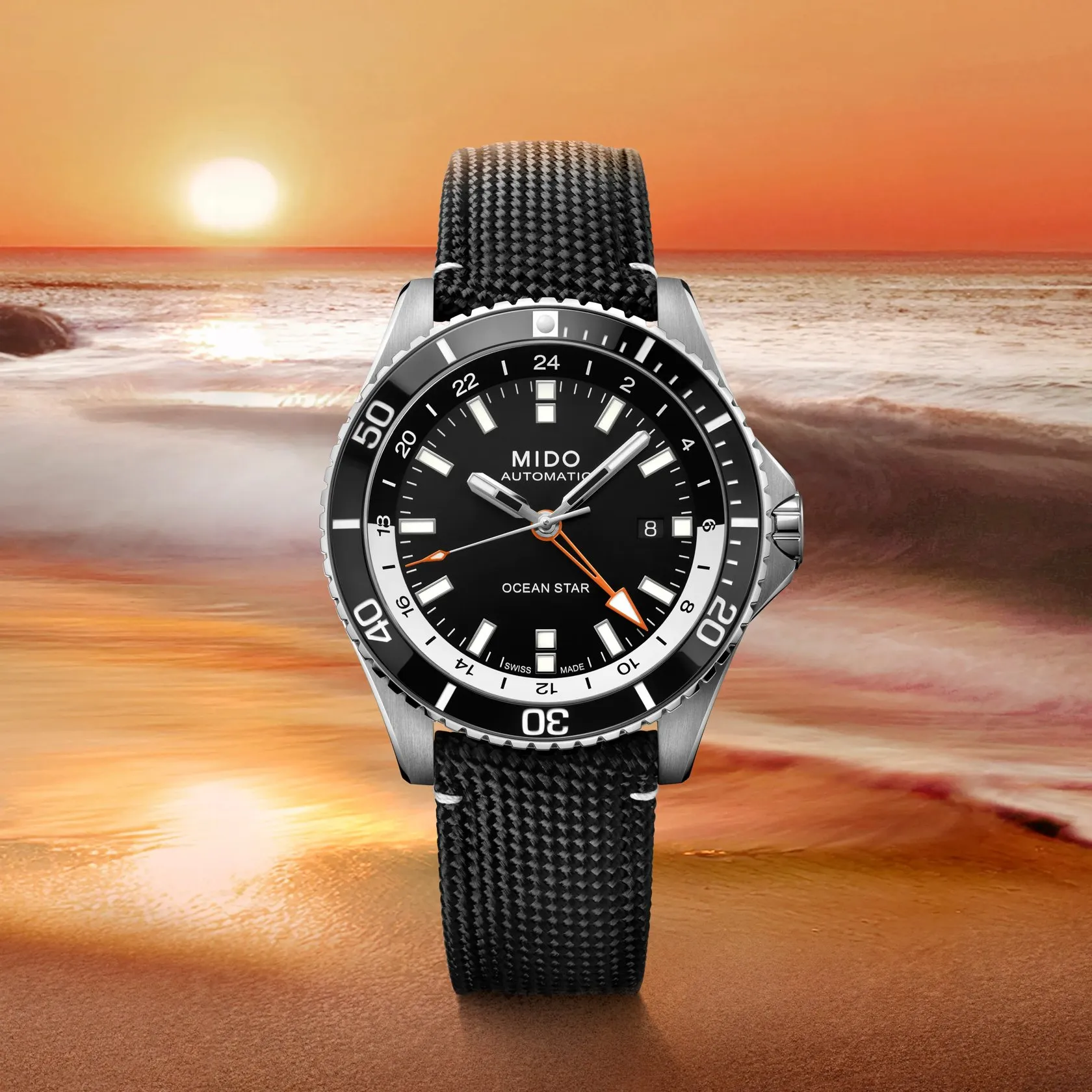 Mido Ocean Star GMT Otomatik Siyah M0266291705101 detay görseli 5