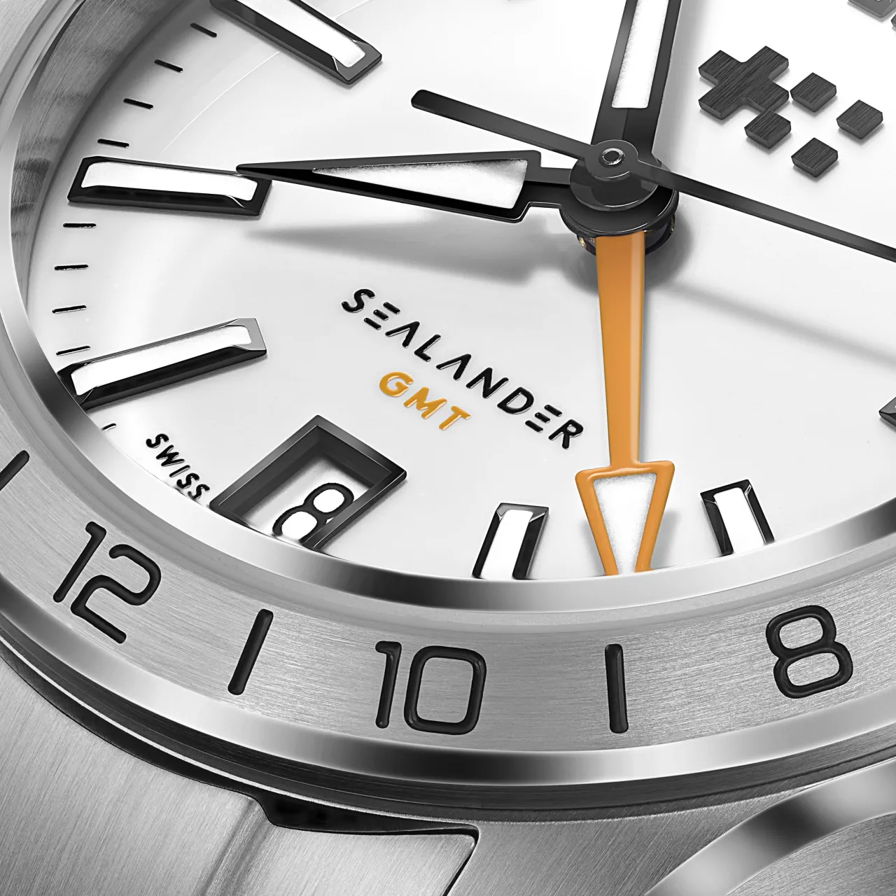 Christopher Ward C63 Sealander GMT Otomatik Beyaz C6336AGM4S00W0RW detay görseli 3