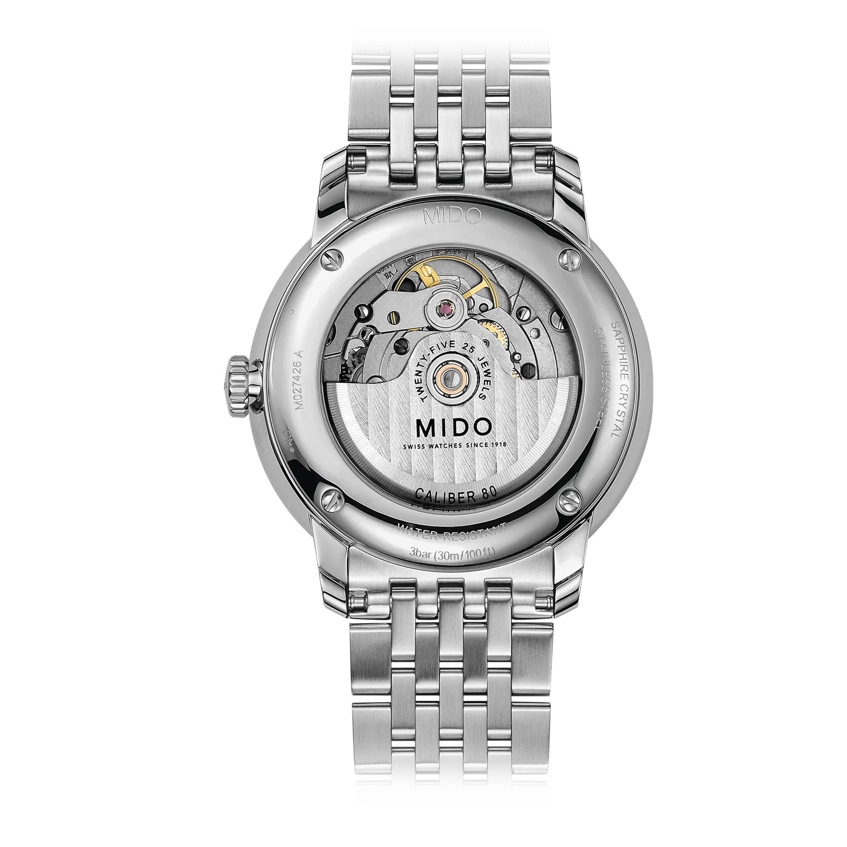 Mido Baroncelli Big Date Otomatik Beyaz M0274261101800 detay görseli 1
