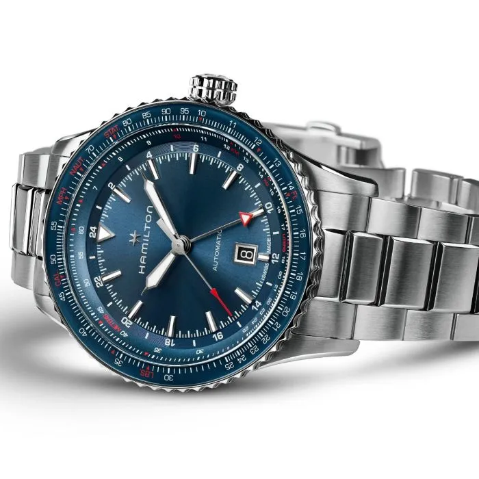 Hamilton Khaki Aviation Converter Auto GMT Otomatik Mavi H76715140 detay görseli 2