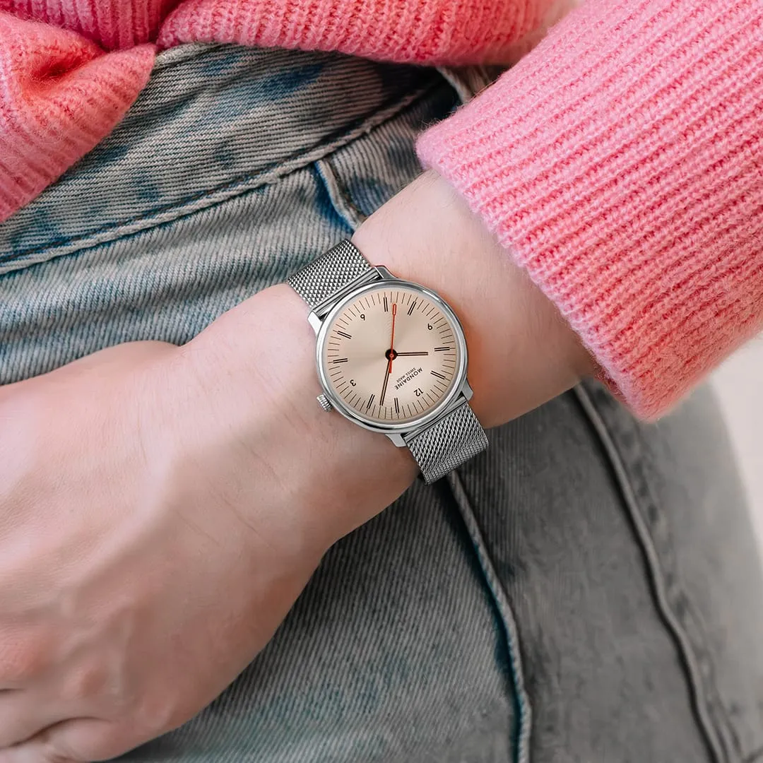 Mondaine Doppio Rose Gold MLE33150SM detay görseli 5